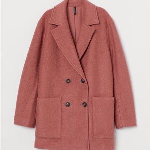 Brand New H&M Short Bouclé Coat